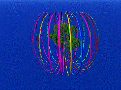 Imagine that you can see how the various elements and energies come together to form the tree.