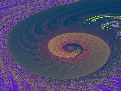 Animated fractal whirlpool